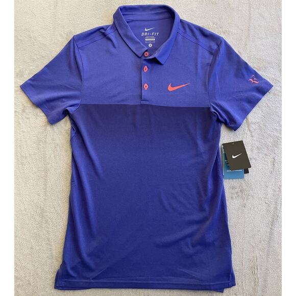 NEW NWT Nike Roger Federer RF 2015 French Open Tennis Polo Shirt Size SMALL - Picture 1 of 10